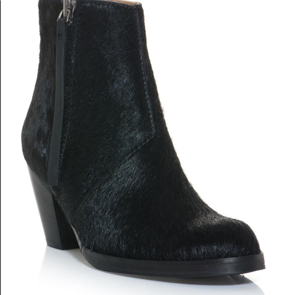 Acne studio pony hair pistol boots